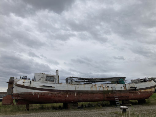 ortelius tjalk droogdoksite dak er af restauratie